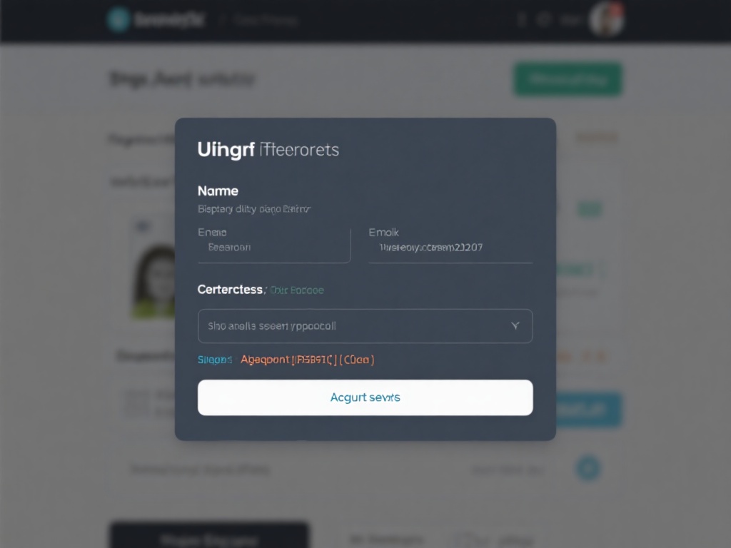 在注册页面，你需要提供一些基本信息，包括姓名、出生