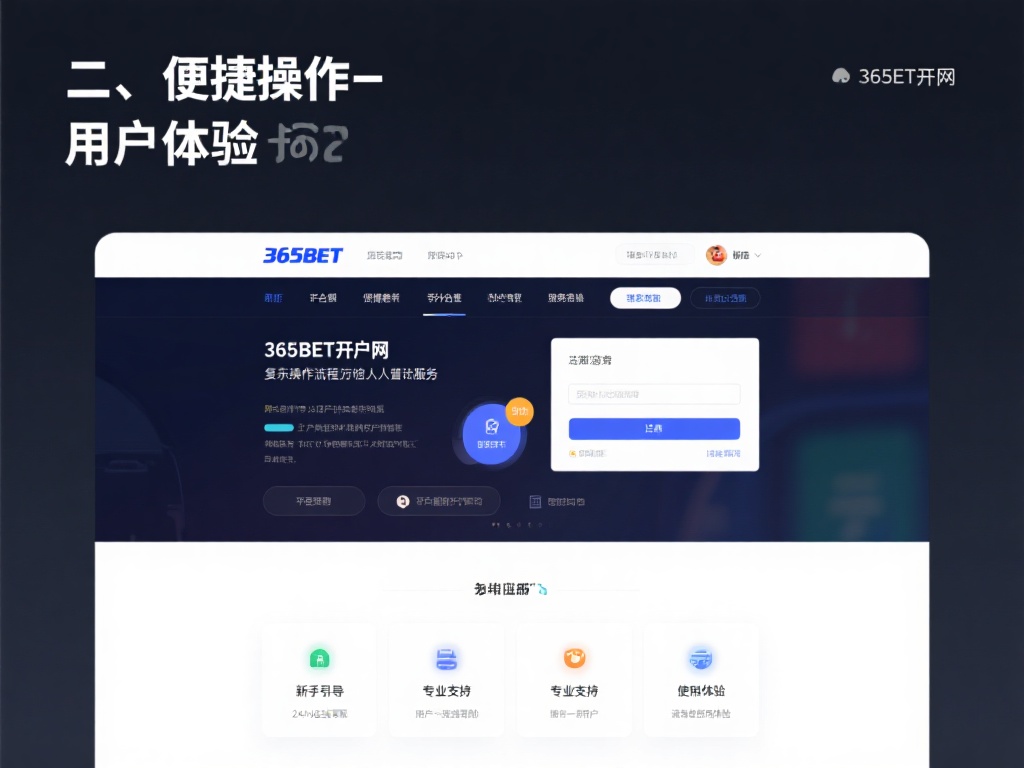 365bet开户网的优势与特点全面解析 (365bet开户网的优势与特点全面解析及用户体验分享) 二、便捷的操作与多样化的服务
对于新手用户而言,